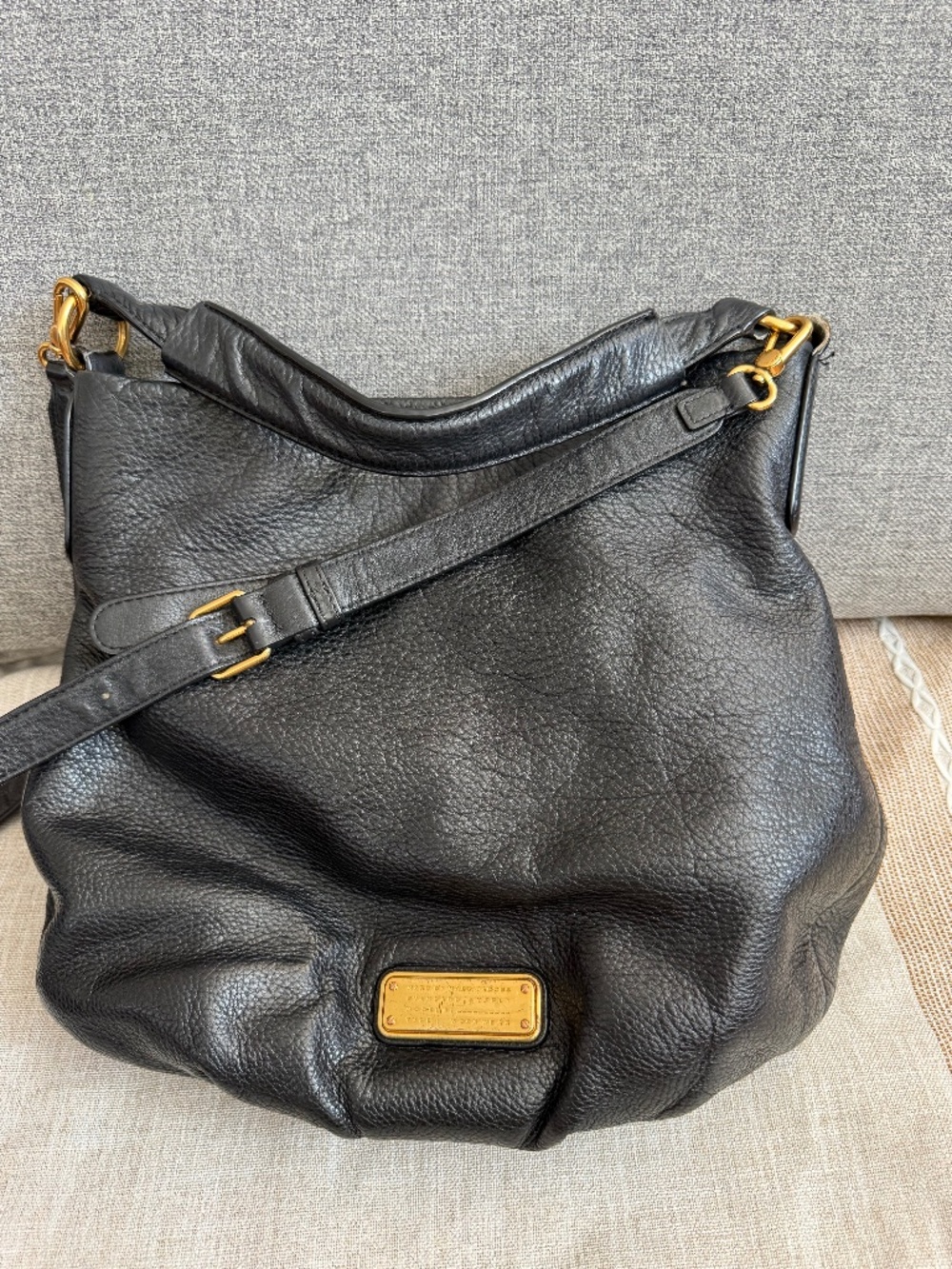Marc by Marc Jacobs Classic Q Hillier Hobo Bag Black